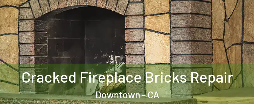 Cracked Fireplace Bricks Repair Downtown - CA