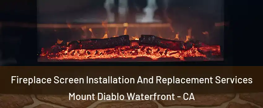 Fireplace Screen Installation And Replacement Services Mount Diablo Waterfront - CA
