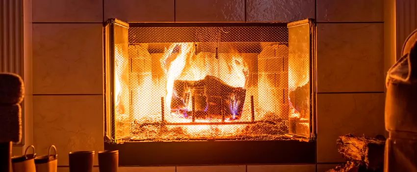 Mendota Hearth Landscape Fireplace Installation in Downtown, California