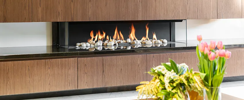 Double-height Fireplace Design Refurbishment in Eight Mile/Bear Creek, California