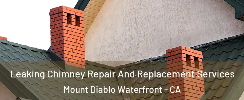 Leaking Chimney Repair And Replacement Services Mount Diablo Waterfront - CA